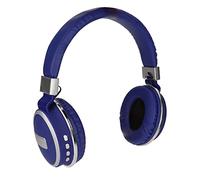 Annadue LX Auricolare Bluetooth 4.2, Cuffie Wireless Pieghevoli con Padiglioni in Pelle, Qualità del Suono Chiaro, Supporto per Scheda di Memoria, per la Riproduzione di Musica (BLUE)