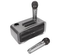 Annadue Macchina per Karaoke con 2 Microfoni Wireless | Bluetooth portatile, KTV familiare, conferenza per feste di matrimonio, riproduzione 4-6 ore, corpo resistente in ABS