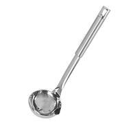 Annadue Mestolo per Zuppa con Separatore d'Olio in Acciaio Inossidabile, Cucchiaio per Schiumarola con Filtro per Olio, Mestolo per Filtro per Zuppa con Manico per Cucinare in
