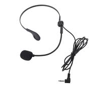 Annadue Microfono con Cuffia, Asta Cablata Flessibile per Amplificatore Vocale, Jack da 3,5 Mm, per Cantare, Parlare, Insegnanti, Allenatori, Presentazioni, Coaching