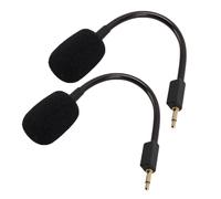 Annadue Microfono da Gioco Staccabile, Sostituzione del Microfono con Cancellazione del Rumore per BlackShark V2, Sostituzione del della Cuffia da Gioco con Jack da 3,5 Mm (BLACK)