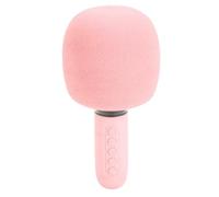 Annadue Microfono Karaoke Wireless Bluetooth, Altoparlante Microfono Portatile con Luci Ambientali RGB, per Eventi di Compleanno di Feste in Casa, Compatibile con Telefono Tablet Laptop (PINK)
