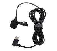 Annadue Microfono Lavalier con Riduzione Intelligente del Rumore, Spugna Antivento, Pickup Super Cardioide, USB C, Compatibile con Telefoni PC, Schede Audio per Registrazione Karaoke