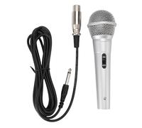 Annadue Microfono Portatile, una Bobina Mobile Dinamica Cardioide Unidirezionale Include Cavo Audio XLR a una Connessione Audio 1/4 ", per Altoparlanti, Macchina per Cantare Karaoke,