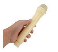Annadue Microfono Simulato, Microfono Portatile, Finto Realistico per Esercitazioni Vocali, Fotografia Cosplay, Leggero (YELLOW)