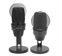 Annadue Microfono USB da Gioco per PC, Microfono a Condensatore USB Cardioide con Illuminazione RGB, Alta sensibilità per Giochi, Videoconferenze, Registrazione in Studio, ecc. (BLACK)