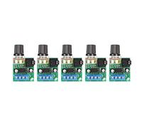 Annadue Mini Amplificatore di Potenza, PCB 5pcs Indicatore di Potenza Luce LM386 STROM Amplificatore -Depressione 10A DC 3v a 12 V 0,5 W a 10 W Altoparlanti per Registratore per Registratore