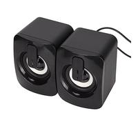 Annadue Mini Computer Speaker per Desktop Laptop | Alimentazione USB compatta, controllo del volume in , presa da 3,5 mm, dimensioni portatili da viaggio, suono stereo chiaro