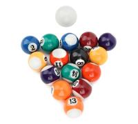 Annadue Mini Giocattolo da Biliardo per Bambini in Resina Ecologica da 16 Pezzi 32 Mm, Accessorio per Tavolo da Biliardo, Palline da Gioco per Bambini per il Gioco in Casa