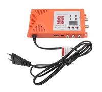 Annadue Modulatore RF per TV, Convertitore da AV a RF VHF UHF con Commutatore Canale Porta Antenna, Supporta NTSC e Pal 2, Modulatore Digitale Coassiale 1080P per TV Domestica (Spina