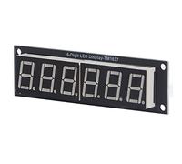 Annadue Modulo Display LED 7 Segmenti 6 Cifre 0.56 Pollice TM1637 5V 2 Pin | LED verde da 0,56 pollici, 6 cifre 7 segmenti, IC driver TM1637, IO digitale a 2 pin, scheda PCB compatta, elettronica