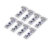 Annadue Modulo Interruttore Dimmer Tattile Capacitivo da 8 Pezzi, Pannello di Regolazione Continua per Armadietto Luminoso a LED, Modulo Interruttore Tattile DC5-24V
