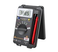 Annadue Multimetro Digitale con Gamma Automatica, Tester Tascabile da 4000 Conti, Misuratore di Frequenza del Transistor a Diodo, Tensione CA, Corrente, Resistenza, Strumento di Test Elettrico