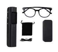 Annadue Occhiali con Action Camera Portatile WiFi da 12 MP e Risoluzione 2.7K, Angolo di Visione Ultra Grandangolare di 110° con Riduzione Intelligente del Rumore, Ideali per gli (32G)