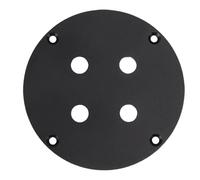 Annadue Pannello Terminale a Parete Audio in Lega di Alluminio, Sostituzione di Vecchie Piastre per Jack, Doppio 1/4 in Jack per Cuffie, Pali Vincolanti, Facile Installazione per Mobili (BLACK)