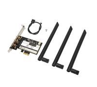 Annadue PCIE Scheda WiFi 1750Mbps Bluetooth 4.0 per PC | Ampia copertura, design a 3 antenne, dual band 2.4G 5G, adattatore di rete wireless, segnale stabile, materiale PCB, lungo