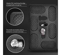 Annadue Piastra a Sgancio Rapido da 1/4" per Testa a Sfera per Treppiede Benro, Piastra di Montaggio per Fotocamera in Alluminio CNC per Fotocamera SLR DSLR, Compatibile con i Morsetti Wimberley