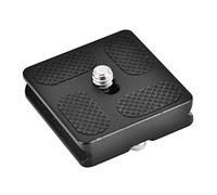 Annadue Piastra a Sgancio Rapido da 1/4" per Testa a Sfera per Treppiede Benro, Piastra di Montaggio per Fotocamera in Alluminio CNC per Fotocamera SLR DSLR, Compatibile con i Morsetti Wimberley