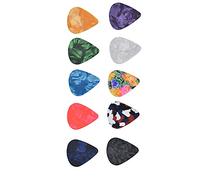 Annadue Plettri per Chitarra Retro Cosmic Star Sky Pattern Plettri per Basso Banjo Ukulele Chitarra Acustica con Scintilla Colorata Boost Tono Basso (scatola nera)