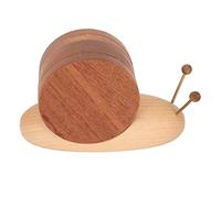Annadue Portabicchieri a Lumaca in Legno con Magnete, Set da 6 Pezzi, per