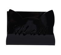 Annadue Portapostale Acrilico da Scrivania Organizer per Lettere (BLACK)