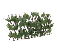 Annadue Recinzione per Siepi Artificiali, Schermo per la Privacy Espandibile, Protezione Solare Impermeabile per Piante da Siepe Topiaria Artificiale per Giardino (Foglie di rampicante della Virginia)