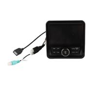 Annadue Ricevitore Stereo per Strumento Marino da 4 Pollici | Hub multimediale digitale Bluetooth, protezione IPX6 contro le intemperie, amplificatore da 50 W x 4 , riproduzione USB AVI