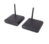 Annadue Ricevitore Trasmettitore Audio Wireless 2.4Ghz 8 Canali, Adattatore Audio Wireless Trasmettitore AV per TV PC Amplificatore Altoparlante Soundbar, 984Ft Lungo Raggio (EU)