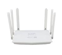 Annadue Router WiFi 6 4G LTE, Router Internet Wireless con velocità 150Mbps, Connessione 32 Dispositivi, Copertura 300㎡, Design a 6 Antenne, Slot per Scheda SIM, Configurazione Semplice