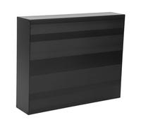 Annadue Scatola per Progetti in Alluminio, Custodia Nera Opaca, 50x178x220mm Custodia per Prodotti Elettronici Fai-da-te per Progetti di Distribuzione Elettrica Industriale