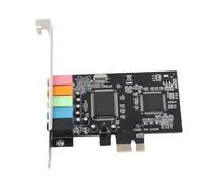 Annadue Scheda 5.1 PCIe per PC Desktop | Interfaccia PCIe x1, chipset CMI8738, uscita a 6 , campionamento a 96 KHz, posizionale 3D, compatibile PC99, con CD