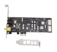 Annadue Scheda Audio PCIe ST115, Scheda Audio da Gioco HiFi PCIe Digitale Coassiale e Fibra Ottica CM6635 da 100 DB con Staffa a Basso Profilo, 44,1 Khz 48 Khz 96 16 Bit 24 Bit