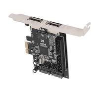 Annadue Scheda Controller PCIe a, Adattatore PCI Express a 2 Porte Scheda Controller IDE ESATA, velocità Serial ATA 3 Gbps per Dischi Rigidi ATA