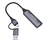 Annadue Scheda di Acquisizione Video, 4K USB 3.0 Plug and Play a Bassa Latenza, per lo Streaming di Giochi e L'insegnamento della Trasmissione Dal