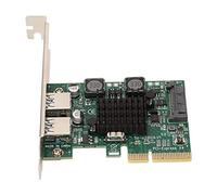 Annadue Scheda di Espansione USB3.2, 2 Porte 10 Gbps Ad Alta velocità, Chip ASM3142, Doppia Porta, Alimentazione, Compatibile con per Win XP, per Win7, per Win8, per Win10