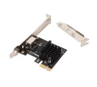 Annadue Scheda di Rete PCIE, Scheda di Rete per Giochi PCIE 2.5G 8125-T1 da 2,5 Gbps, Supporto Scheda Gigabit Ethernet ACPI APM, Router Morbido Desktop 2500M RTL8125 per Giochi Desktop