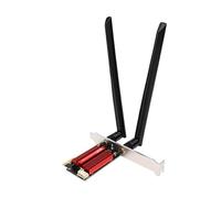 Annadue Scheda di Rete Wireless PCIe, Doppia Banda 2.4GHz 5GHz 433Mbps con Bluetooth 4.1, Dual Antenna 8dBi per Desktop Gaming Streaming