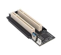 Annadue Scheda PCI E a Doppia PCI, Scheda di Espansione con LED Blu, Adattatore Doppio PCB Plug and Play per Piattaforma Mineraria Desktop
