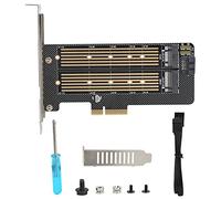 Annadue Scheda Riser per/OS X/Linux, Disco Rigido con Chiave M/Chiave B, Scheda di Espansione per Trasferimento da SSD a PCIE SATA a Doppio Disco, da Usare, PH39