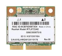 Annadue Scheda WiFi Wireless RTL8723AE, Scheda di Rete Wireless Mini PCI Express con Bluetooth 4.0, Modulo di Rete WiFi Ad Alta velocità 300M 802.11b/g/n per PC, Laptop
