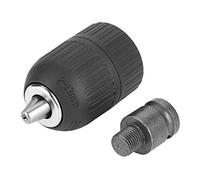 Annadue Set 2 Mandrini Portapunta Autoserranti 2-13mm 1/2-20UNF | Bloccaggio senza chiavetta, conversione dell\'avvitatore a percussione, metallo resistente, filettatura di precisione,