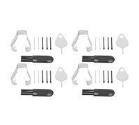 Annadue Set di 4 Punte di Ricambio per Penna Stilo perTab S8 Plus, Tab S8 - Pennini Neri Grigi, Installazione Semplice, Materiale ABS