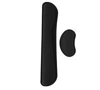 Annadue Set di Cuscinetti per Cuscino di Supporto per Poggiapolsi per Tastiera e Mouse, Cuscino Ergonomico Antiscivolo in Memory Foam, Cuscinetto per Il Sollievo dal Dolore di