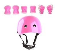 Annadue Set di Protezioni per Casco per Bambini, Protezione per Gomito in Schiuma per Ginocchio per Pattinaggio a Rotelle su Scooter per Auto in Equilibrio, Casco di Sicurezza per Bambini per i più