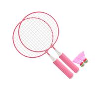 Annadue Set di Racchette da Badminton per Bambini, 2 Pezzi, con Palline | Superficie netta sovradimensionata, telaio in lega, impugnatura morbida avvolta, incordatura stretta, gioco all\'aperto