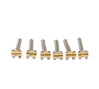Annadue Set di Selle in Ottone per Chitarra Elettrica Telecaster, 6 Pezzi di Ricambio per Cordiera TL Selle a Ponte Compensate