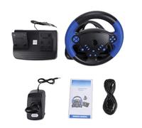 Annadue Set di Volanti da Corsa per PC 4 in 1 per Console di Gioco, Volante da Gioco per Auto da Corsa con Rotazione di 135 Gradi per PC con Cambio a Pedali, per Android, per IOS
