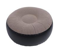 Annadue Sgabello Gonfiabile, Poggiapiedi Rotondo Portatile Leggero con Design Ergonomico, per Viaggi, Campeggio, Escursionismo all'aperto (Caffè)