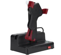 Annadue Shaker Automatico per Telefono Cellulare Supporto Stabile Regolabile Contatore Gradini per Camminatori Quotidiani Fonte di Alimentazione USB Rosso Scuro per L'esercizio