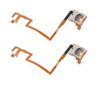Annadue Slot per Lettore di Schede di Memoria da 2 Pezzi e Cavo Flessibile per Modulo a Spalla SX/R di Ricambio in Metallo per Console DSi